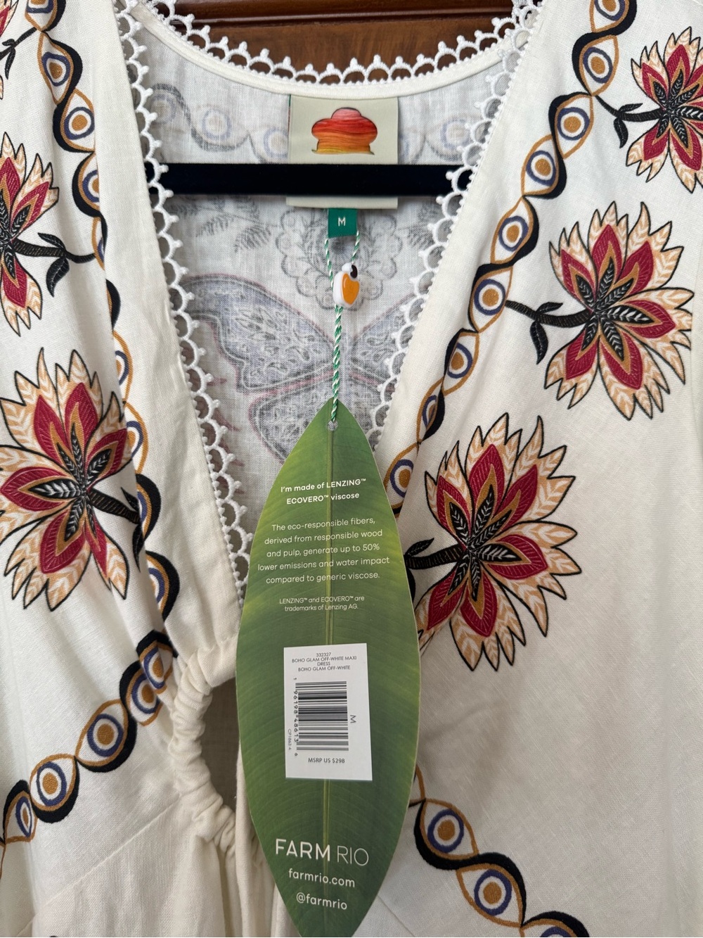 Farm Rio Boho Glam Floral Maxi Dress - Picture 4 of 5